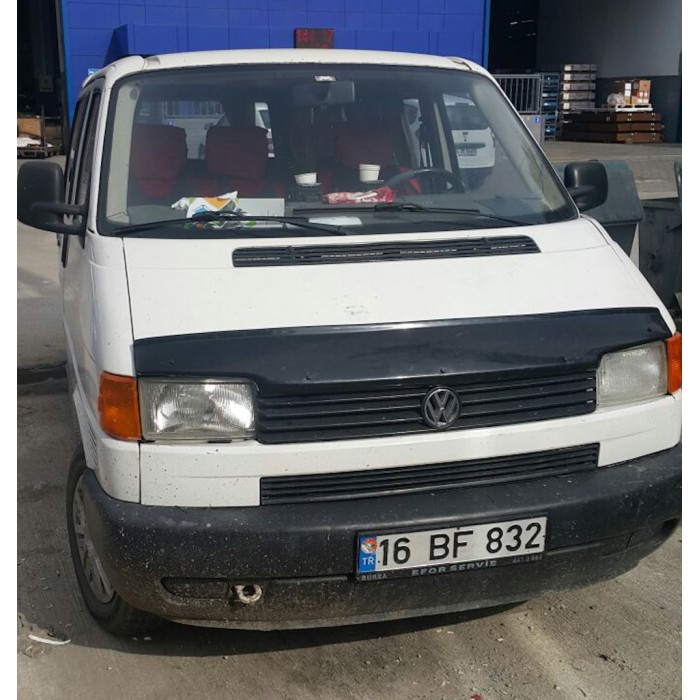 Дефлектор капоту (прямі фари) (EuroCap V2) для Volkswagen T4 Caravelle/Multivan