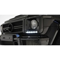 Накладки на фары с LED (6 диодов, комплект) для Mercedes G сlass W463 1990-2018 гг