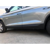 Молдинг дверной Carmos широкий (нерж) для Skoda Kodiaq 2016-2023 гг