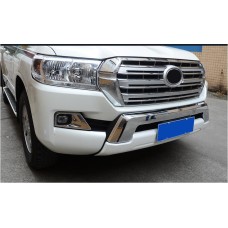 Передня накладка 2012-2016 (EA-style, без спідниці) Білий колір для Toyota Land Cruiser 200