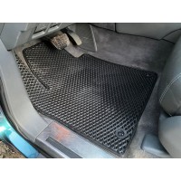 Коврики (2007-2012, EVA, черные) для Toyota Land Cruiser 200