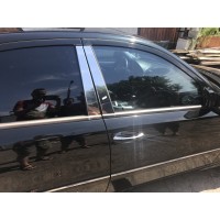 Молдинги дверных стоек (6 шт, нерж) для Mercedes E-сlass W211 2002-2009 гг