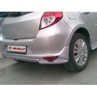 Накладка на задний бампер V2 (под покраску) для Renault Clio III 2005-2012 гг