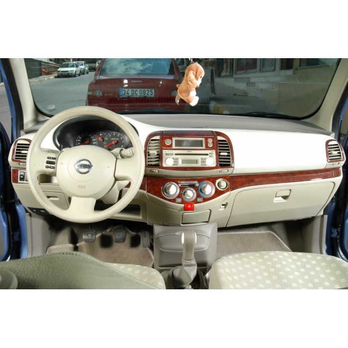 Накладки на панель Титан для Nissan Micra K12 2003-2010 гг