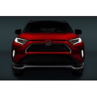 Накладки на решетку (2 шт) для Toyota Rav 4 2019- гг
