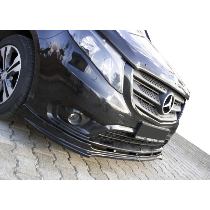 Передняя Lip накладка EuroCap (черная) для Mercedes Vito/V-class W447 2014- гг