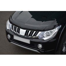 Дефлектор капота (2015-2019, EuroCap) для Mitsubishi L200