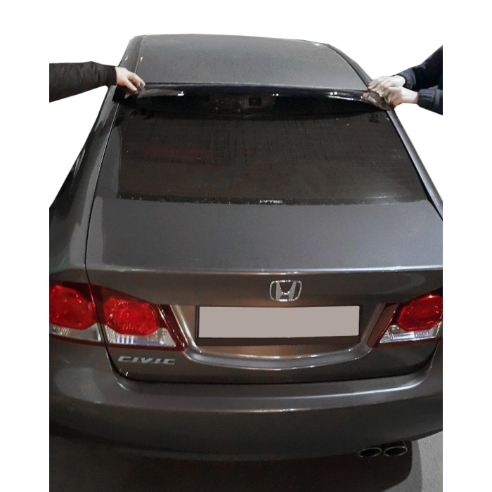 Спойлер на скло (чорний, ABS) для Honda Civic Sedan VIII 2006-2011рр