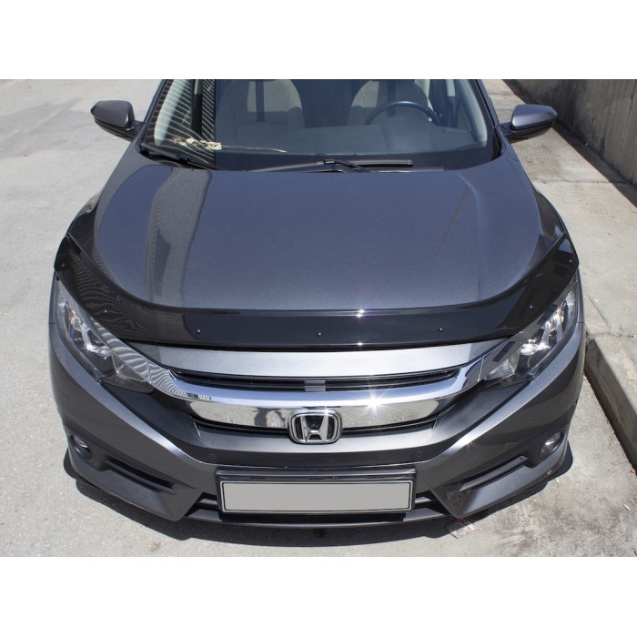 Дефлектор капота (EuroCap) для Honda Civic Sedan X 2016-2021 гг