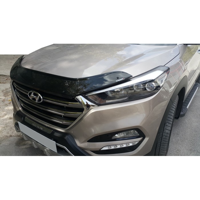 Дефлектор капота (EuroCap) для Hyundai Tucson TL 2016-2021 гг