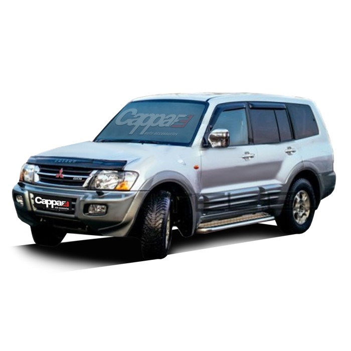 Дефлектор капота (EuroCap) для Mitsubishi Pajero Wagon III