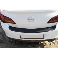 Накладка на задний бампер EuroCap (Sedan, ABS) для Opel Astra J 2009-2015 гг