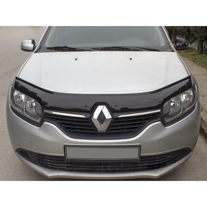 Дефлектор капота (EuroCap) для Renault Logan II 2013-2022 гг