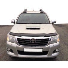 Дефлектор капота 2011-2015 (EuroCap) для Toyota Hilux рр