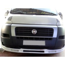 Передня накладка 2006-2013 (вузька з LED, під фарбування) для Fiat Ducato рр