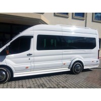 Боковые пороги (под покраску) для Ford Transit 2014- гг