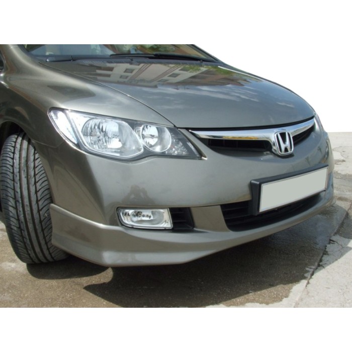 Накладка на передній бампер 2006-2009 (під фарбування) для Honda Civic Sedan VIII рр