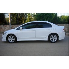 Бокові пороги (під фарбування) для Honda Civic Sedan VIII 2006-2011рр