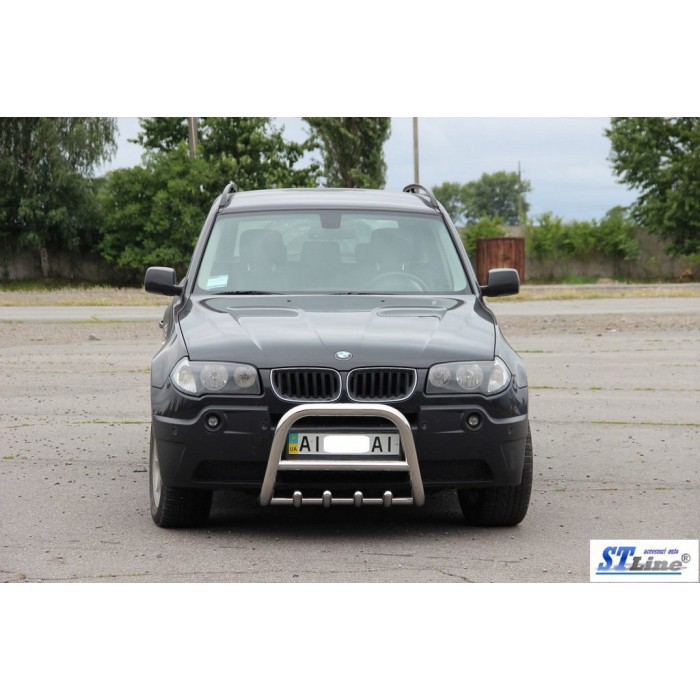 Кенгурятник (нерж.) 60 мм для BMW X3 E-83 2003-2010 рр