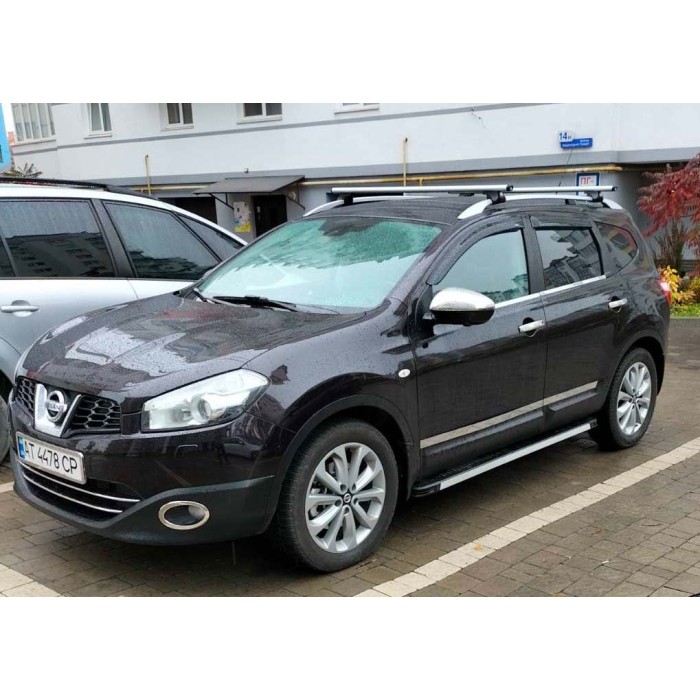 Молдинг дверний Carmos (4 шт, нерж.) Carmos, -20252 (довгий) для Nissan Qashqai 2007-2010 рр