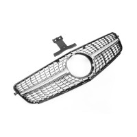 Передняя решетка Diamond Silver для Mercedes C-class W204 2007-2015 гг