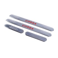 Накладки на пороги Carmos V1 (4 шт, нерж) для Opel Corsa C 2000- гг