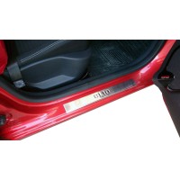 Накладки на пороги OmsaLine (4 шт, нерж.) для Renault Clio IV 2012-2019 гг