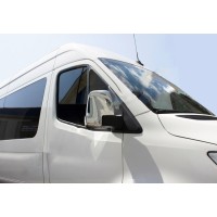 Накладки на дзеркала (2 шт., нерж) Carmos - Турецька сталь для Mercedes Sprinter W907/W910 2018- рр