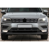 Накладка на передний бампер 2016-2020 (нерж) для Volkswagen Tiguan