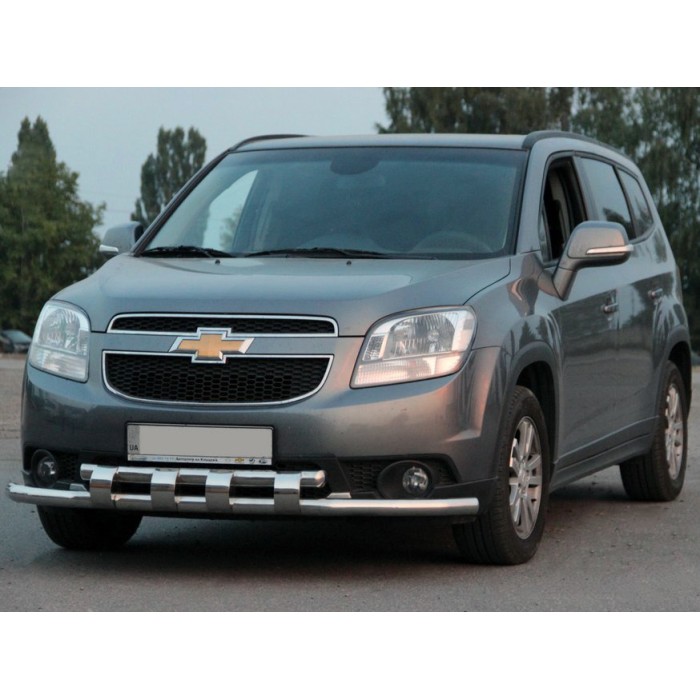 Передняя защита ST015 (нерж) для Chevrolet Orlando 2010-2018 гг