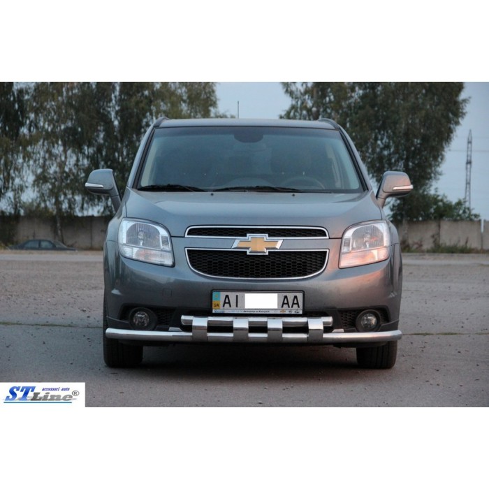 Передняя защита ST015 (нерж) для Chevrolet Orlando 2010-2018 гг