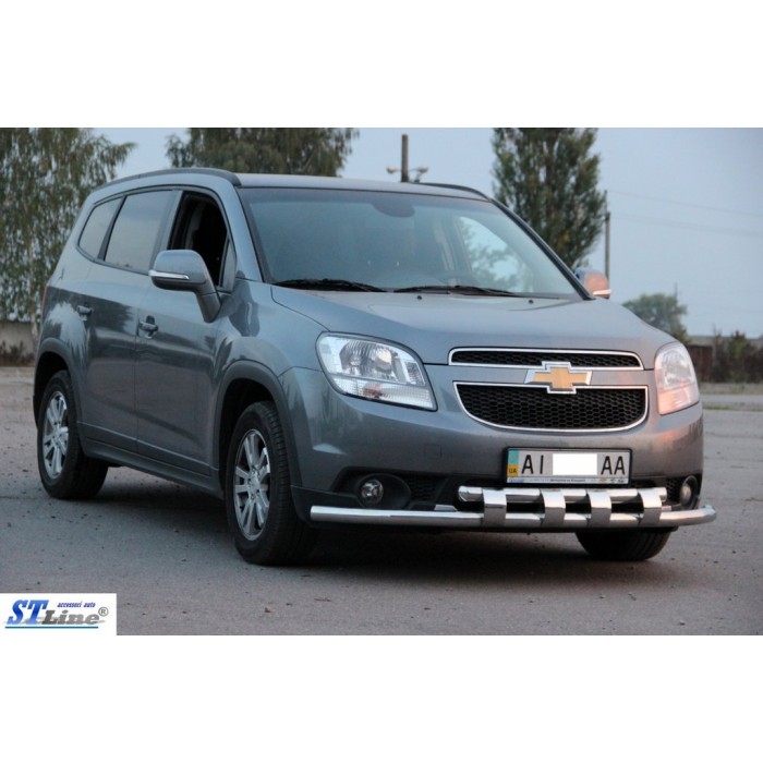 Передняя защита ST015 (нерж) для Chevrolet Orlando 2010-2018 гг