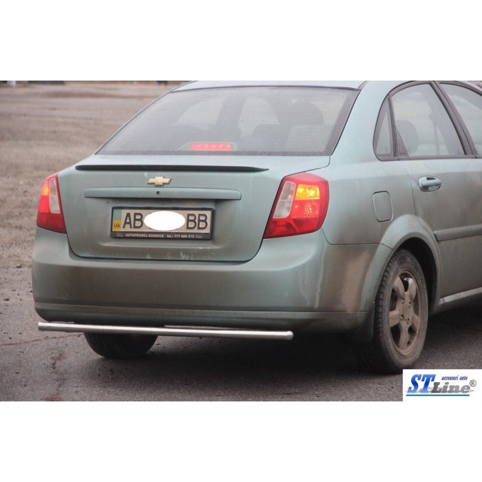 Задній захист AK002 (42мм, нерж.) для Chevrolet Lacetti