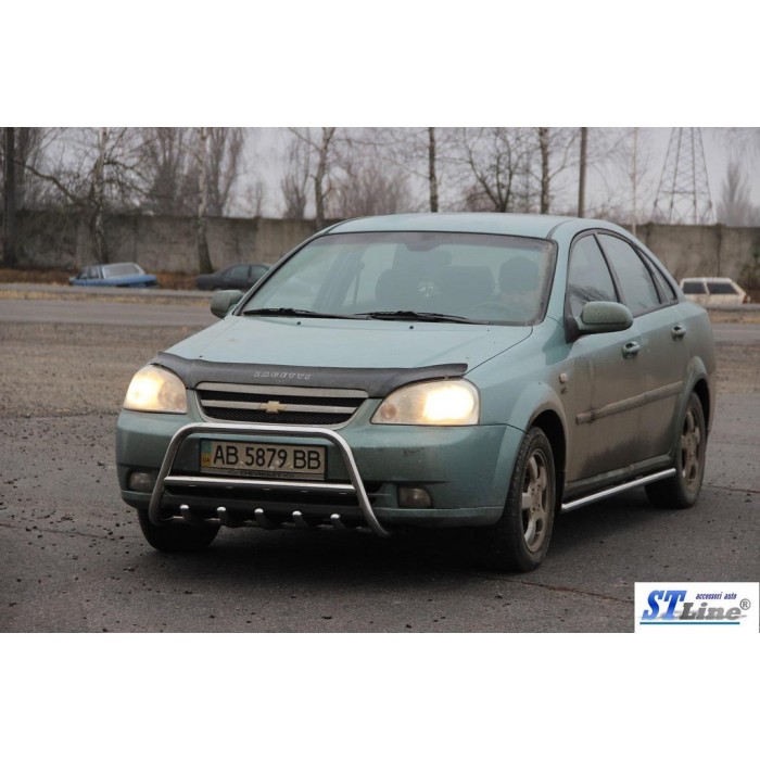 Передняя дуга WT003 (42мм, нерж.) для Chevrolet Lacetti