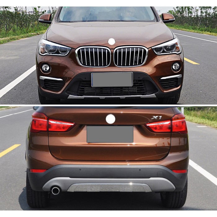 Передня і задня накладки (2 шт) для BMW X1 F-48 2015-2022 рр