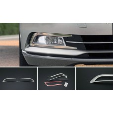 Накладки на противотуманки 2015-2018 (2 шт, нерж) для Volkswagen Passat B8 рр