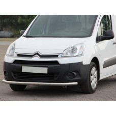 Передній захист ST008 (нерж.) 51 мм для Citroen Berlingo 2008-2018 рр