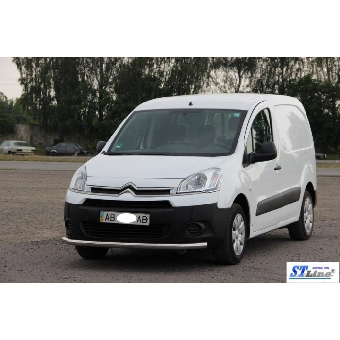 Передній захист ST008 (нерж.) 51 мм для Citroen Berlingo 2008-2018 рр