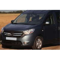 Накладки на решетку (4 полоски, нерж.) для Dacia Dokker 2013-2022 гг