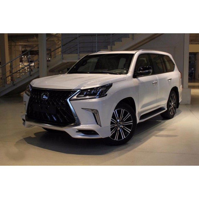 Бокові пороги (дизайн Lexus 2016-2025) Чорний колір для Lexus LX570/450d