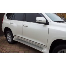 Молдинг дверей (дизайн 2013-2017) Білий колір для Toyota Land Cruiser Prado 150