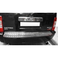 Накладка на задній бампер (нерж) для Dodge Nitro 2007- рр