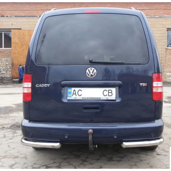 Задні куточки AK003 (2 шт., нерж) для Volkswagen Caddy 2004-2010 рр