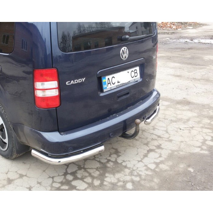 Задні куточки AK003 (2 шт., нерж) для Volkswagen Caddy 2004-2010 рр