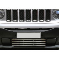 Решітка в бампер (нерж) для Jeep Renegade