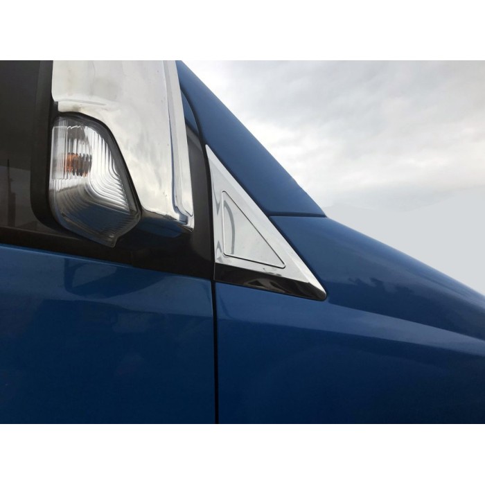 Накладка біля дзеркал (2 шт., нерж) Carmos - Турецька сталь для Mercedes Sprinter W906 2006-2018 рр