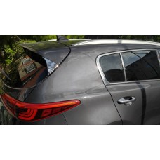 Накладка треугольник на заднюю дверь (нерж) для Kia Sportage 2015-2021 гг