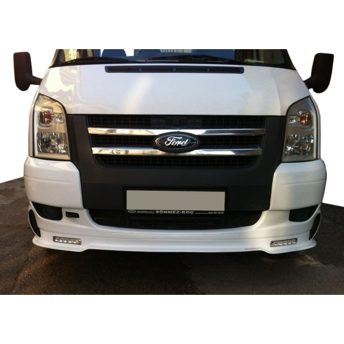 Накладка на передній бампер (2006-2014, DRL) для Ford Transit рр