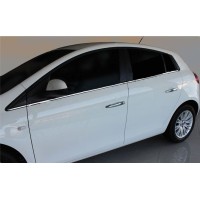 Молдинги для скла (6 шт, нерж.) для Fiat Bravo 2008- рр