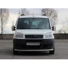 Передній захист ST008 (2 шт., нерж.) 42 мм для Fiat Doblo I 2005-2010 рр